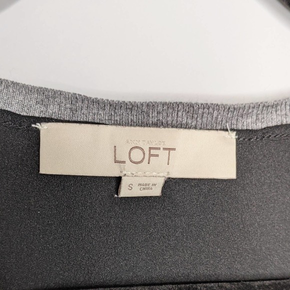 LOFT • Leopard Print Mixed Media Sweater V Neck - Picture 5 of 7